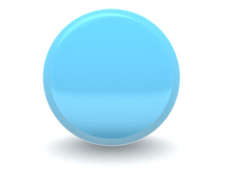 3d blue sphere