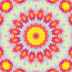 Color background with abstract mosaic