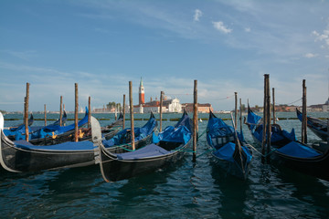 Fototapeta na wymiar Gondolas at Venice