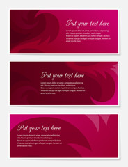 Set of colorful abstract backgrounds for website, banners or identity with copy space for your custom text.