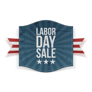 Labor Day Sale greeting paper Banner