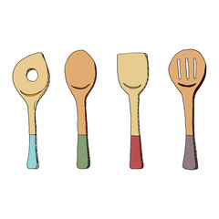 Cooking tools illustration; food accessory design concept