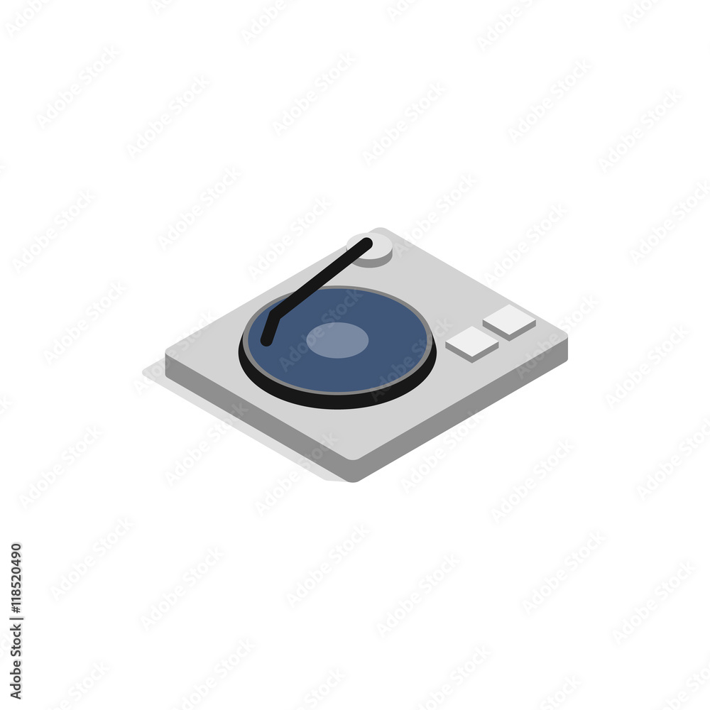 Poster hard disk icon in isometric 3d style on a white background