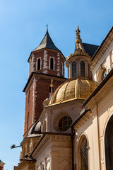Fototapeta na wymiar Wawel Hill with Castle in Krakow