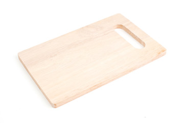  wooden chopping board on a white background