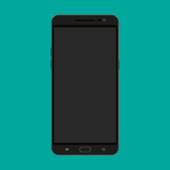 Black modern touch screen smartphone