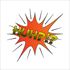 Colourful comic book style explosion vector effect