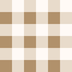 Iced Coffee Brown White Chessboard Background Vector Illustration