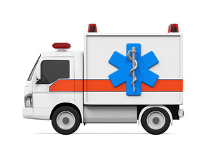 Ambulance Car Isolated
