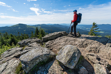 Wanderer mit Aussicht