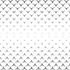 Monochrome texture.  Endless abstract illustration.  Geometric  seamless pattern.  Modern repeating design.  Black and white decor. .