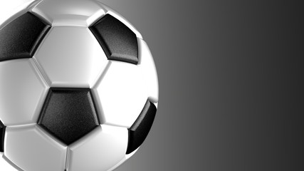 Soccer ball. 3D illustration. 3D CG.