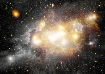 galaxy in a free space