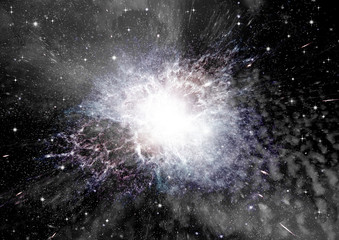 galaxy in a free space