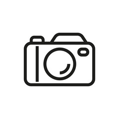 Camera icon on white background