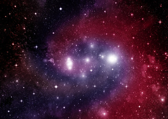 galaxy in a free space