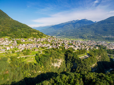 Sondrio - Valtellina (IT) - Panoramica della Frazione di Mossini