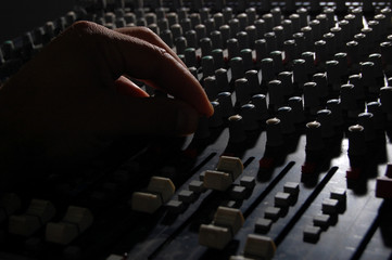 audio console back light