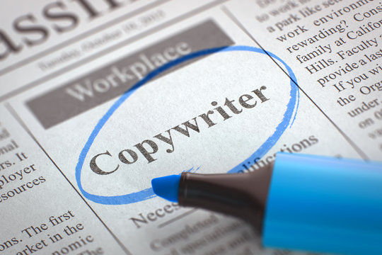 Copywriter Join Our Team.