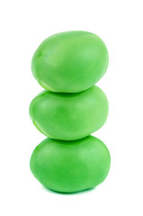 stack of green pea