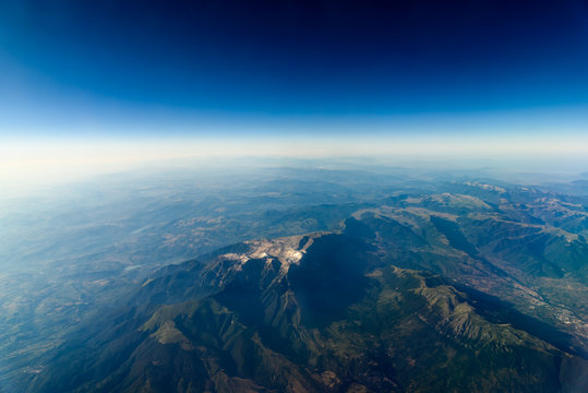 High Altitude Photo Of Planet Earth Horizon