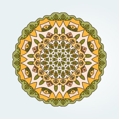 Buddhism yellow pattern lotus