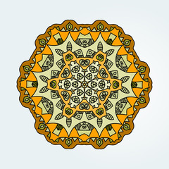 Buddhism yellow color pattern lotus