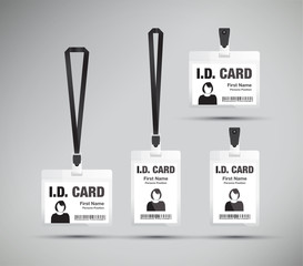 id card woman black