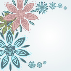 Obraz premium Lotus flower greeting card