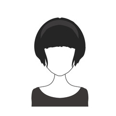 Black and white woman avatar nr. 22