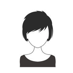 Black and white woman avatar nr. 26