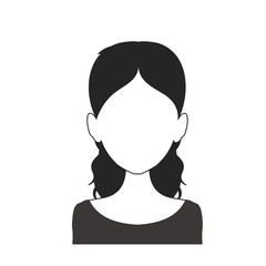 Black and white woman avatar nr. 29