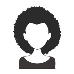 Black and white woman avatar nr. 47