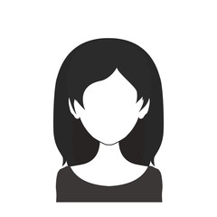 Black and white woman avatar nr. 61