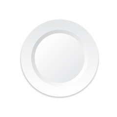 Plate vector realistic icon.