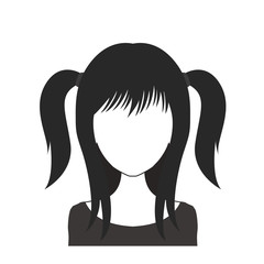 Black and white woman avatar nr. 76