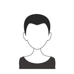 Black and white woman avatar nr. 78