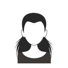 Black and white woman avatar nr. 92