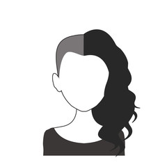 Black and white woman avatar nr. 96