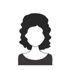 Black and white woman avatar nr. 100