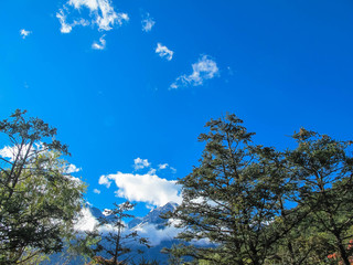 Jade Dragon Snow Mountain, from Blue Moon Valley, Lijiang, Yunnan, China