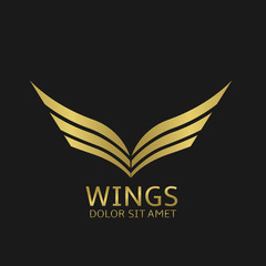 Golden wings logo