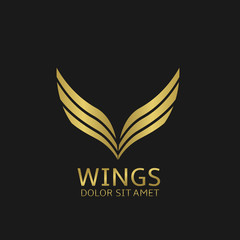 Golden wings logo