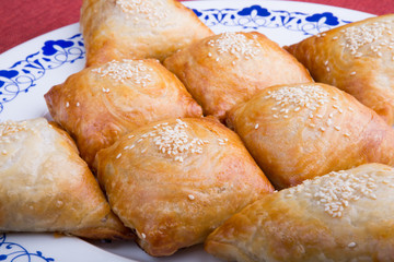 Fresh baked samosas