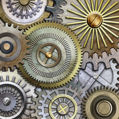 metallic gears background