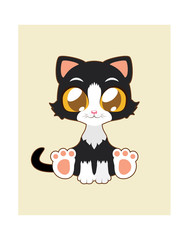 Cute cat illustration