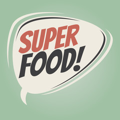 superfood retro speech balloon