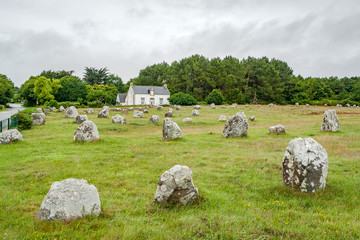 Carnac stones in Brittany