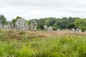 Naklejka premium Carnac stones in Brittany