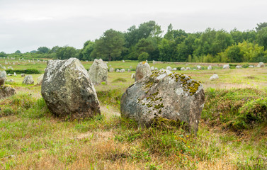 Carnac stones in Brittany